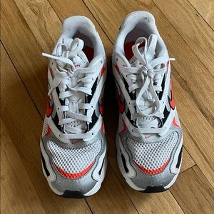 Women’s Nike White and Orange Sneakers